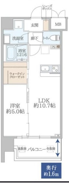 地下鉄御堂筋線 大国町駅 徒歩4分 11階建 築4年の間取り写真