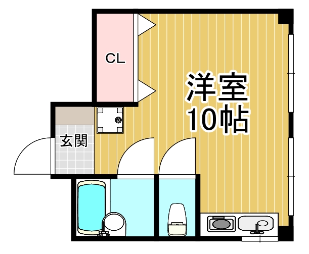 阪神本線 甲子園駅 徒歩5分 3階建 築41年の間取り写真