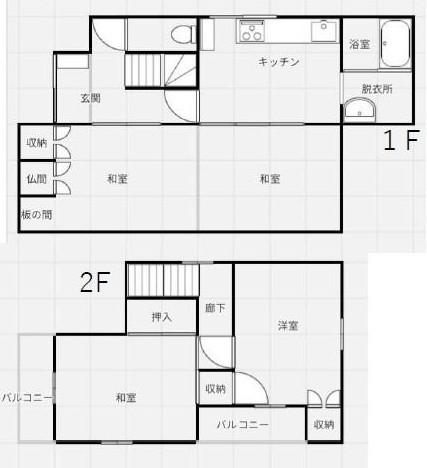 春日市小倉2丁目戸建の間取り写真