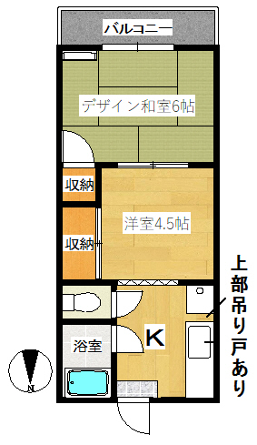 猫と暮らせる新狭山コーポの間取り