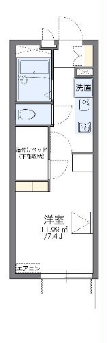 レオパレスＳＨＩＢＡＴＡIIIの間取り