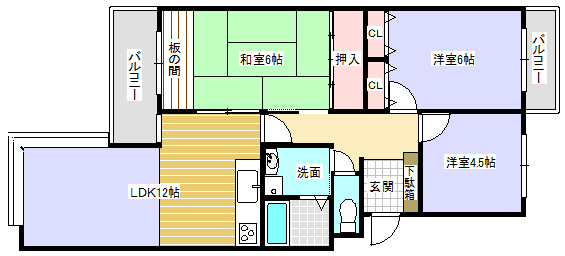 ホワイトキャッスル東鳴水の間取り