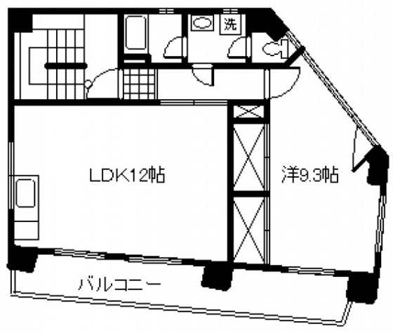 広島市西区中広町のマンションの間取り