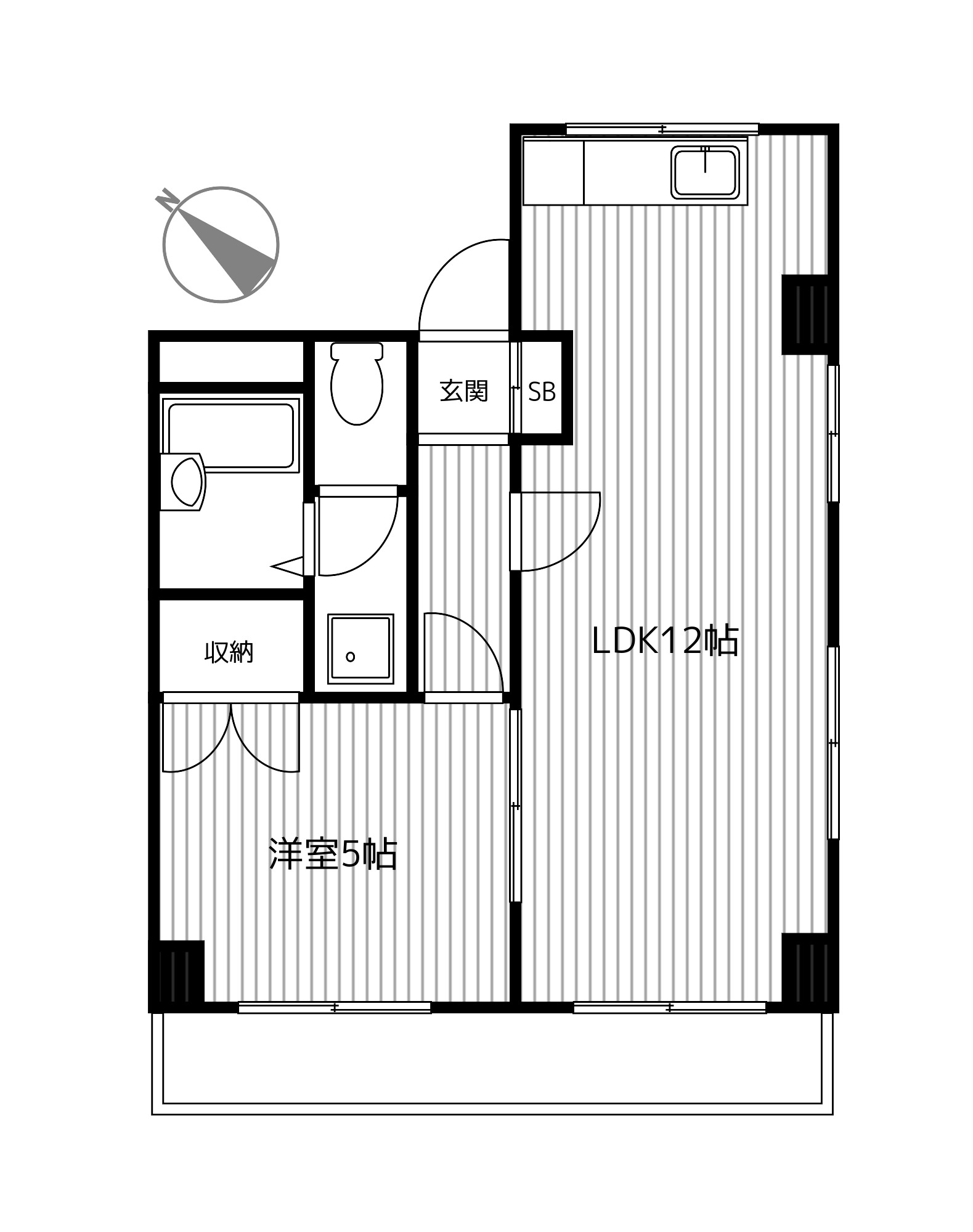 ユウキビル横浜の間取り