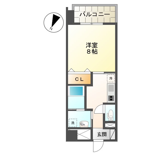 長崎市馬町のマンションの間取り