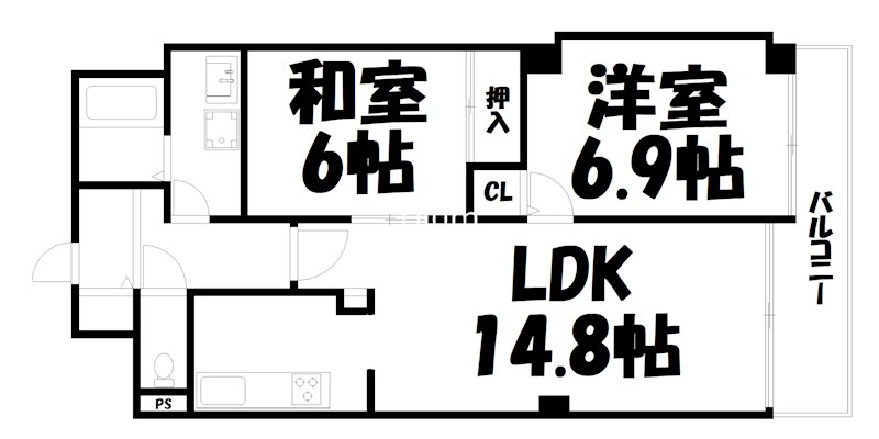 パインフィールド吉祥院の間取り