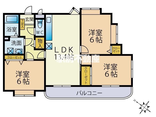 エクセルコート水城の間取り