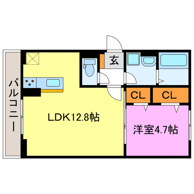 【D-ROOMルシエルの間取り】