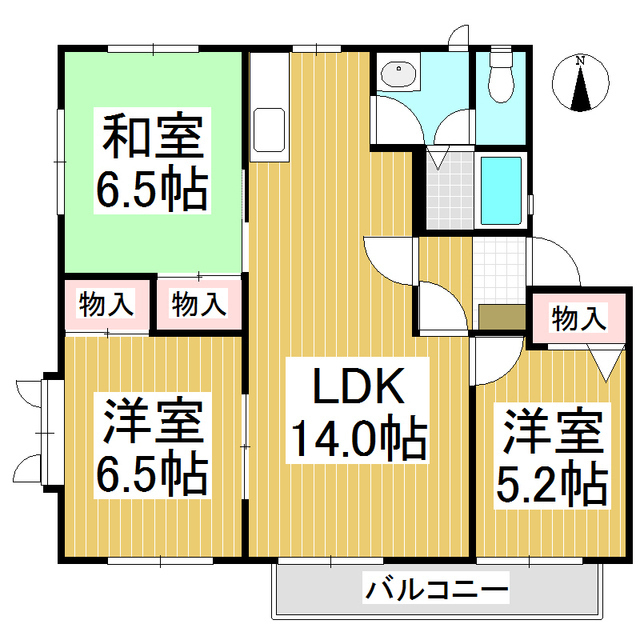 フレグランスアイビー　Ｄ棟の間取り