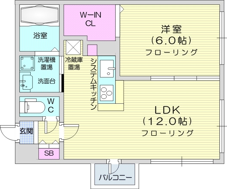 モルティーニ南円山の間取り