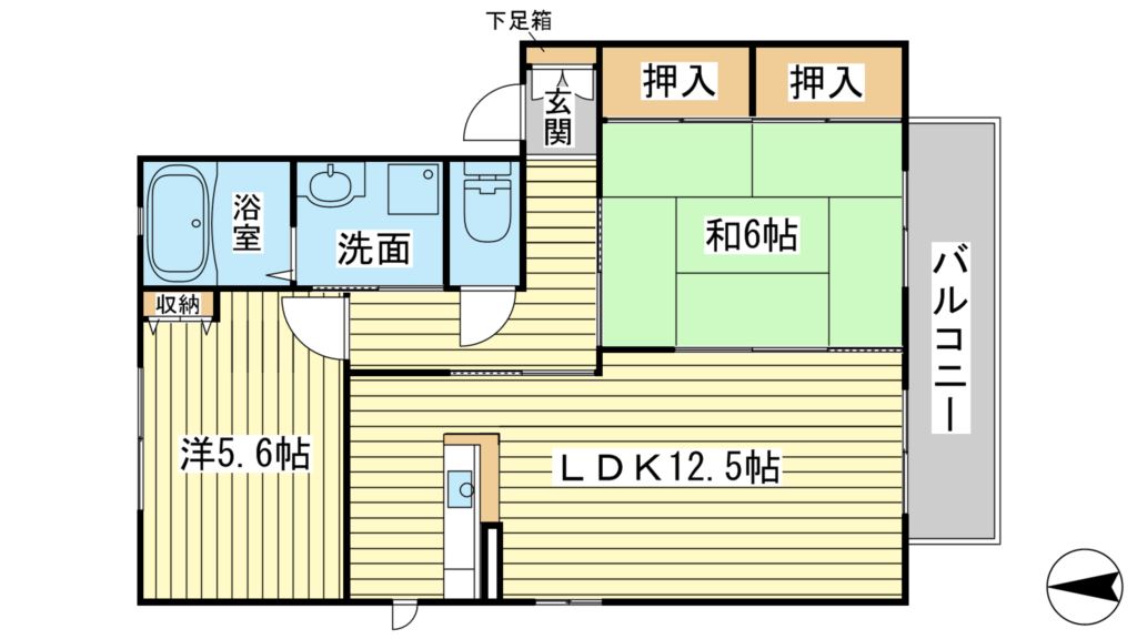 メゾンサンライズ　A棟の間取り