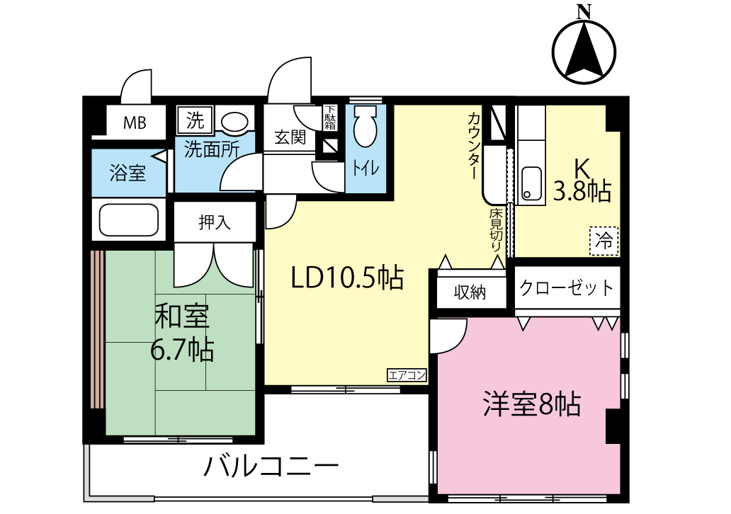 ソレイユ1の間取り