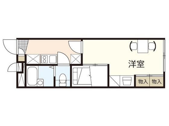 レオパレスサンミッシェルIIの間取り