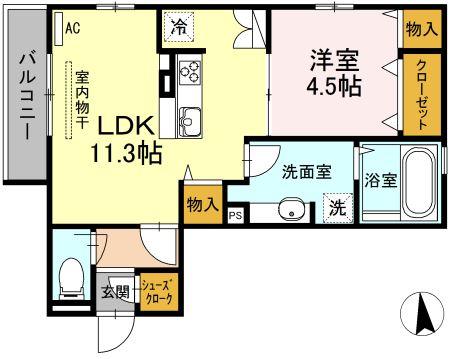 クイーンズ武蔵小杉ＥＡＳＴの間取り