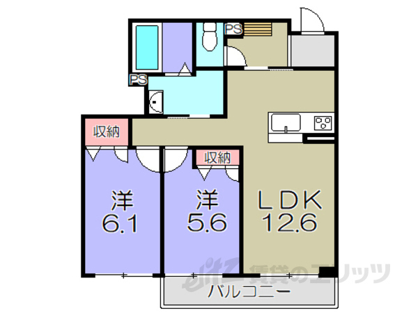 【シャーメゾン向日葵の間取り】