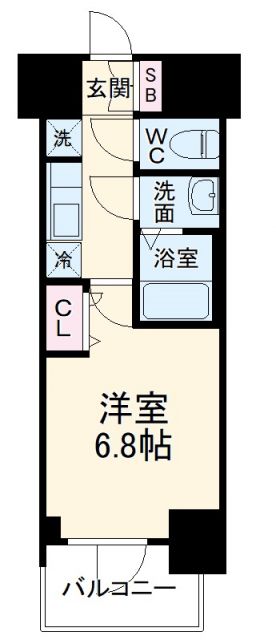 【プレサンス名古屋幅下ファビュラスの間取り】