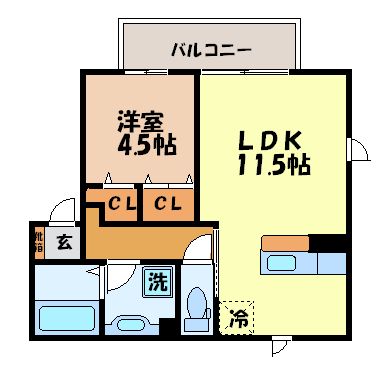 ヴェルジェ矢上の間取り