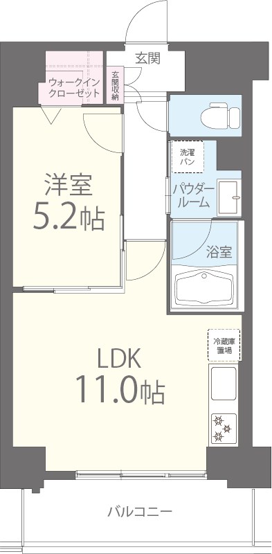 アベニール鷺洲の間取り