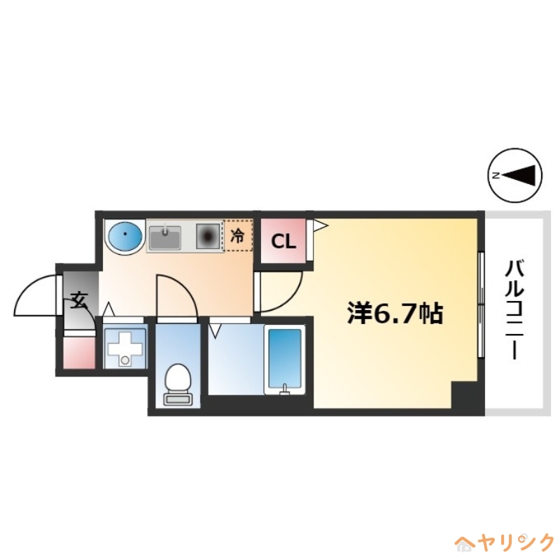 ライジングコート名古屋駅前東の間取り