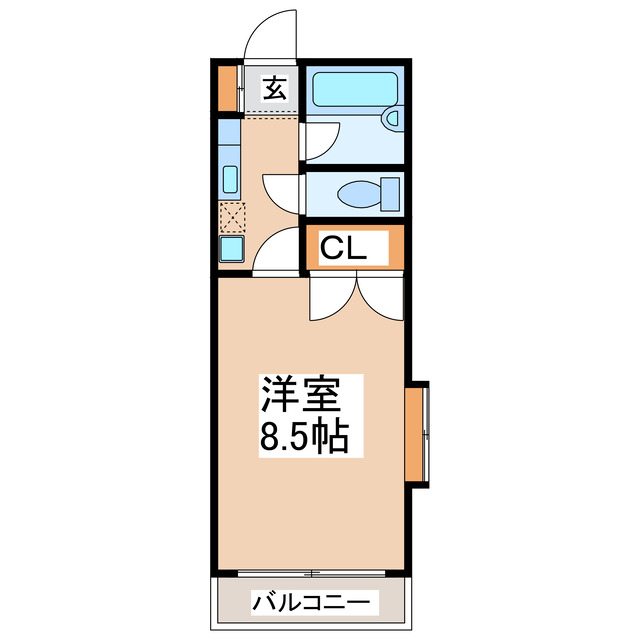 カナルドゥ水前寺IIの間取り