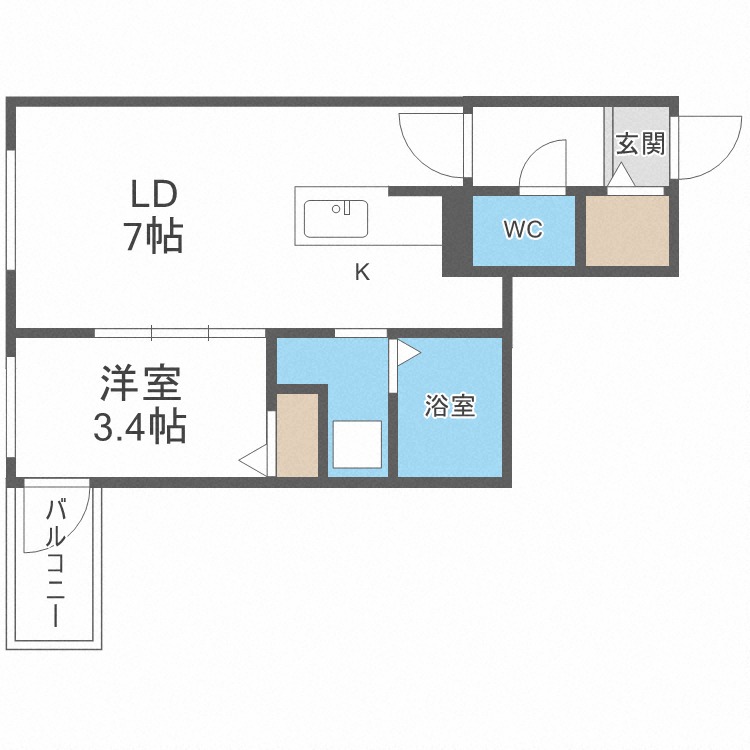 Ｃｏｕｒｔ　Ｔｉａｒａの間取り