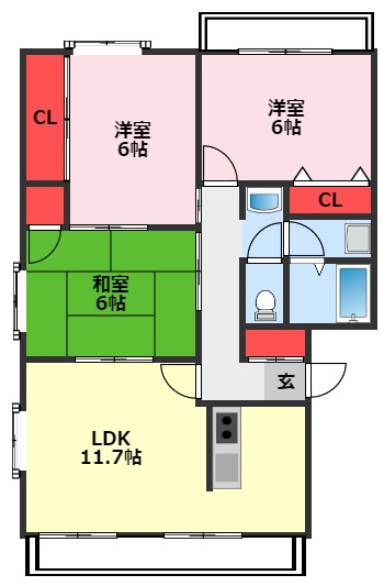 ハウス青山の間取り