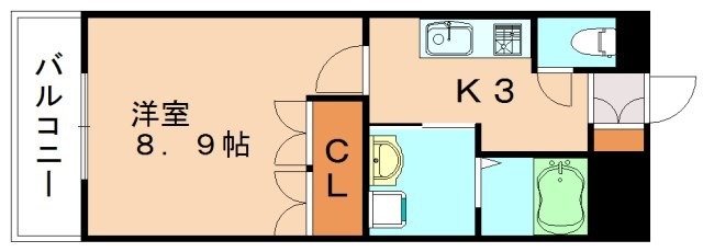 飯塚市菰田西のマンションの間取り