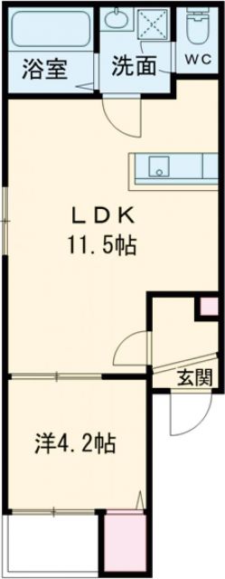 リテラ和白Iの間取り