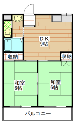 ビューハイツの間取り