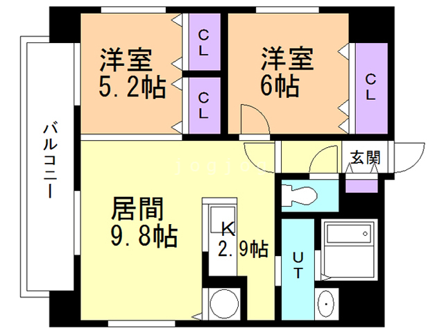 【モルティーニ山鼻の間取り】