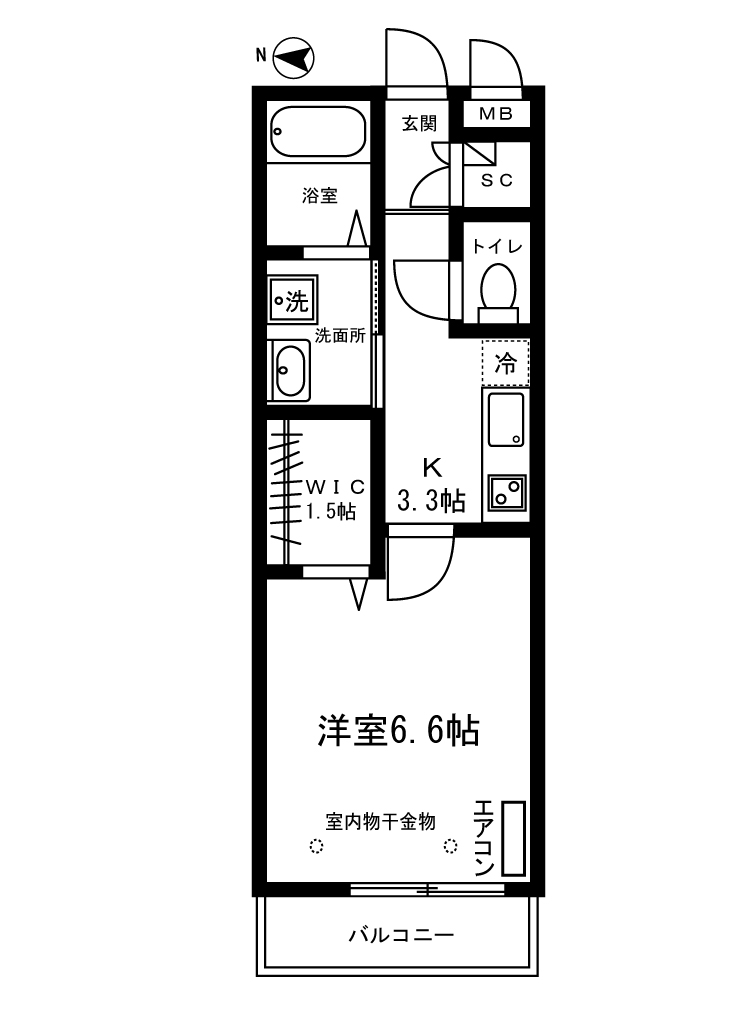 センティール中幸町の間取り