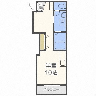 ＳＴＡＮＤ　ＢＥＡＵＴ’Ｅ　北星（スタンドボーテ　ホクセイ）の間取り