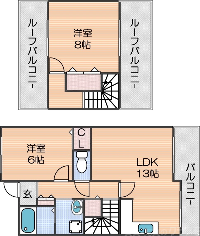 カワデンエミネンスハイツの間取り