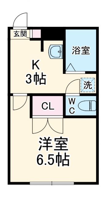 アンプルールブワK・Kの間取り写真