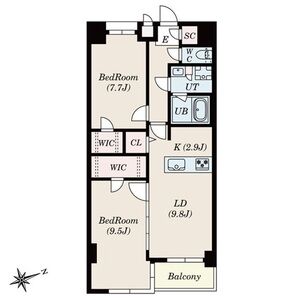 S-RESIDENCE神沢affordの間取り