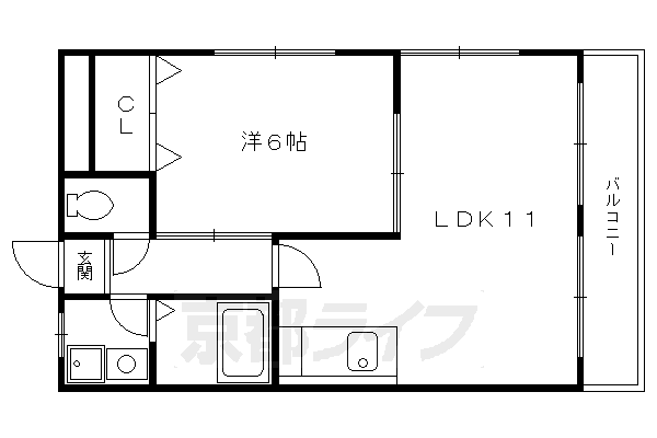 ハイツ中川の間取り