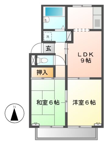 メゾン池田Ｃの間取り