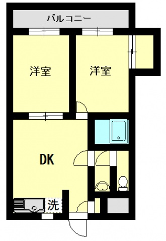 川崎市多摩区登戸新町のマンションの間取り