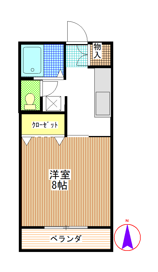 メゾンメイプル矢剣の間取り