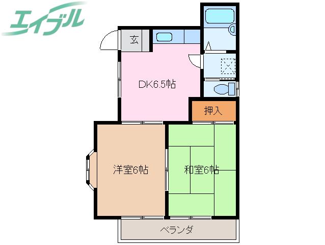 メゾンヤマゾエの間取り