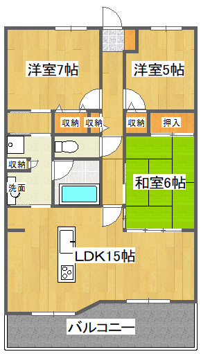 ロイヤルガーデン伊月町の間取り