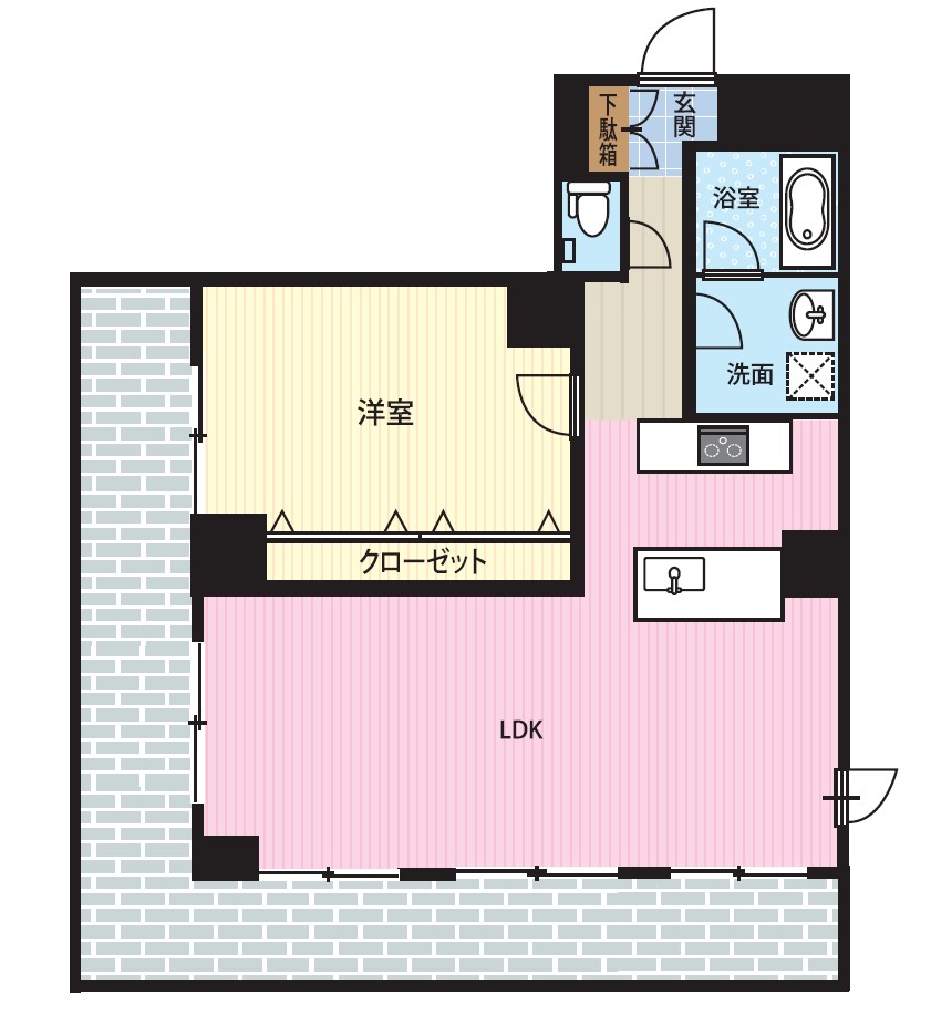 ライオンズマンション日本橋の間取り