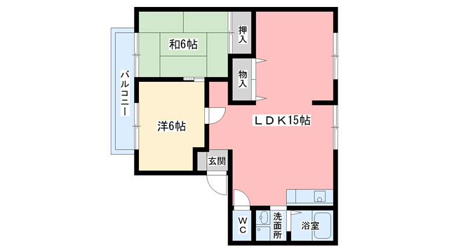 【相楽郡精華町光台のアパートの間取り】