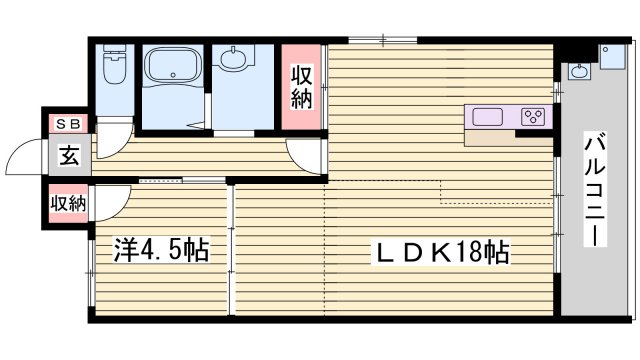 フロンティア砥堀の間取り