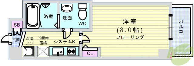 ＳＥＲＥＮＩＴＥ堺筋本町ＳＵＤの間取り