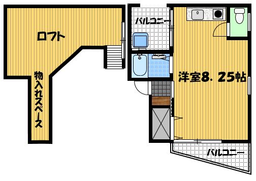 西部ハイツ千歳の間取り