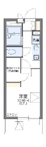 レオパレス葵の間取り