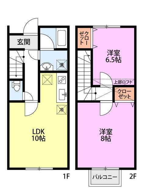 シャレー富塚町Ｃの間取り