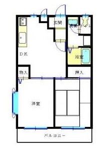 厚木市旭町のマンションの間取り