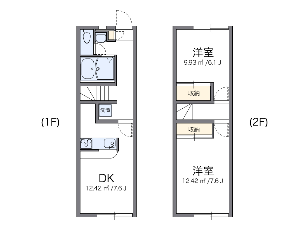 レオパレスボヌールの間取り